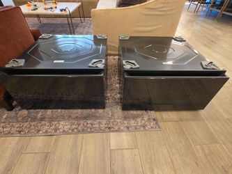Samsung Bespoke 27" Laundry Pedestals (Pair) - Brushed Black - Model WE502NV/US