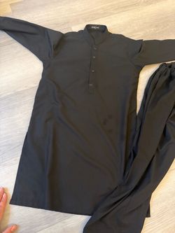 Black Shalwar Kameez Two-Piece Set 4 years