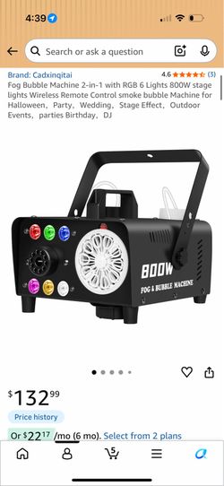 Fog bubble machine