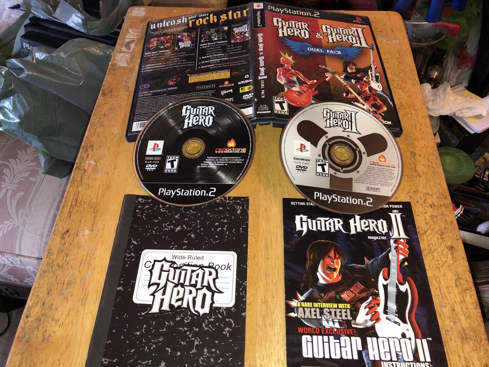 PS2 Game Guitar 🎸 Hero & Guitar 🎸 Hero II Dual Pack