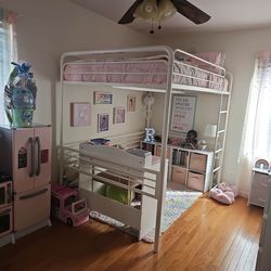 Full size loft bed frame