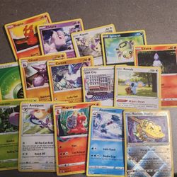 15 Pokemon Cards As Pictured