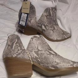 Snake Print Boots