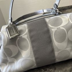 Silver Coach Purse 