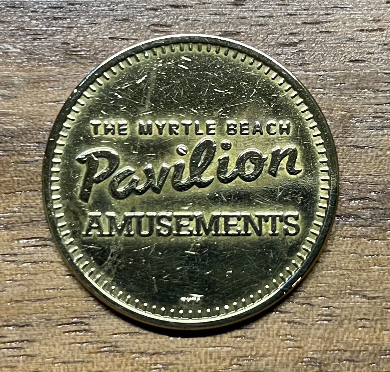 The Myrtle Beach Pavilion Amusements Game Token
