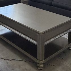 Metallic Platinum Coffee Table