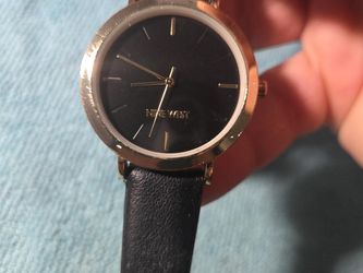 Nine West Women's Black & Gold Quartz Watch