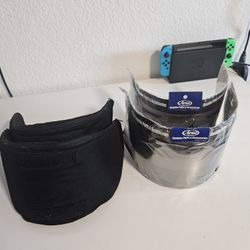 Arai Helmet SAI Shields, Mirrorized Purple & Mirrorized Silver + 2 Cases & Extra Shield