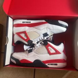 Jordan 4 Red Cement, 10.5 Men