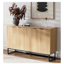 Buffet cabinet - Credenza - Natural Oak (set of two)