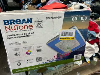Broan-NuTone Sensonic 80 CFM Ceiling Bathroom Exhaust Fan with Multi-Color LED and Bluetooth Speaker, Wireless Technology