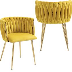 2 Never Used Velvet Dining Chairs 