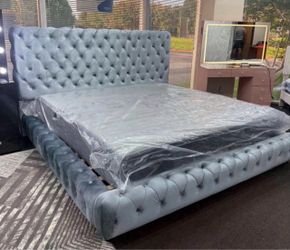 King size bed without Mattress $499
