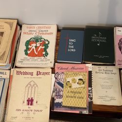 Stacks of Antique/Vintage Piano Sheet Music