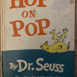 Original Print “Hop On Pop” Book By Dr Suess 