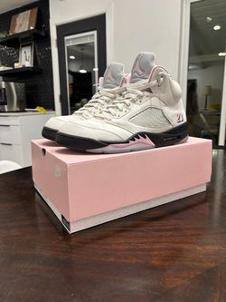 Air Jordan 5 Retro OG White Pink Black Size 12 w/ OG Box