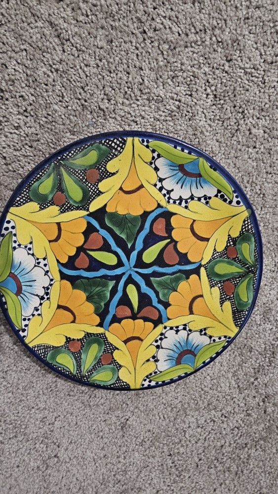 mexican pottery plate