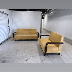 Comfy Yellow Sofa Couch 