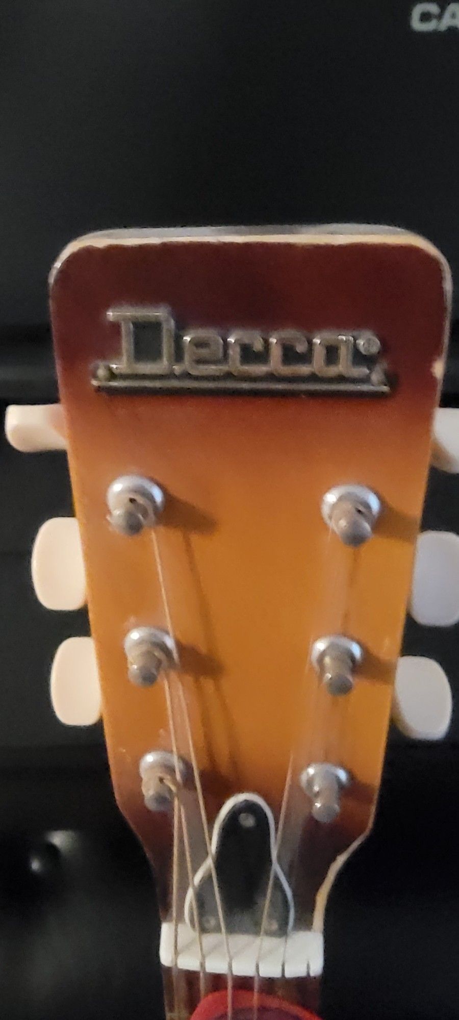 Decca acoustic Guitar Missing String