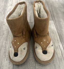 Faux Suede Deer Kids Boots