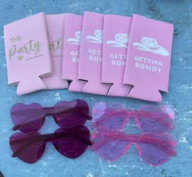 Girls Night Out Party Pink Glasses & Kozies