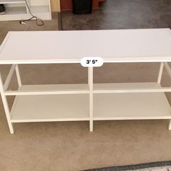 Desk, Bedside Tables, Console White Table 