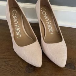 Calvin Klein Light Pink Heels 6.5
