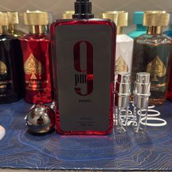2x Afnan 9pm Rebel 5ML Travel Sizes 