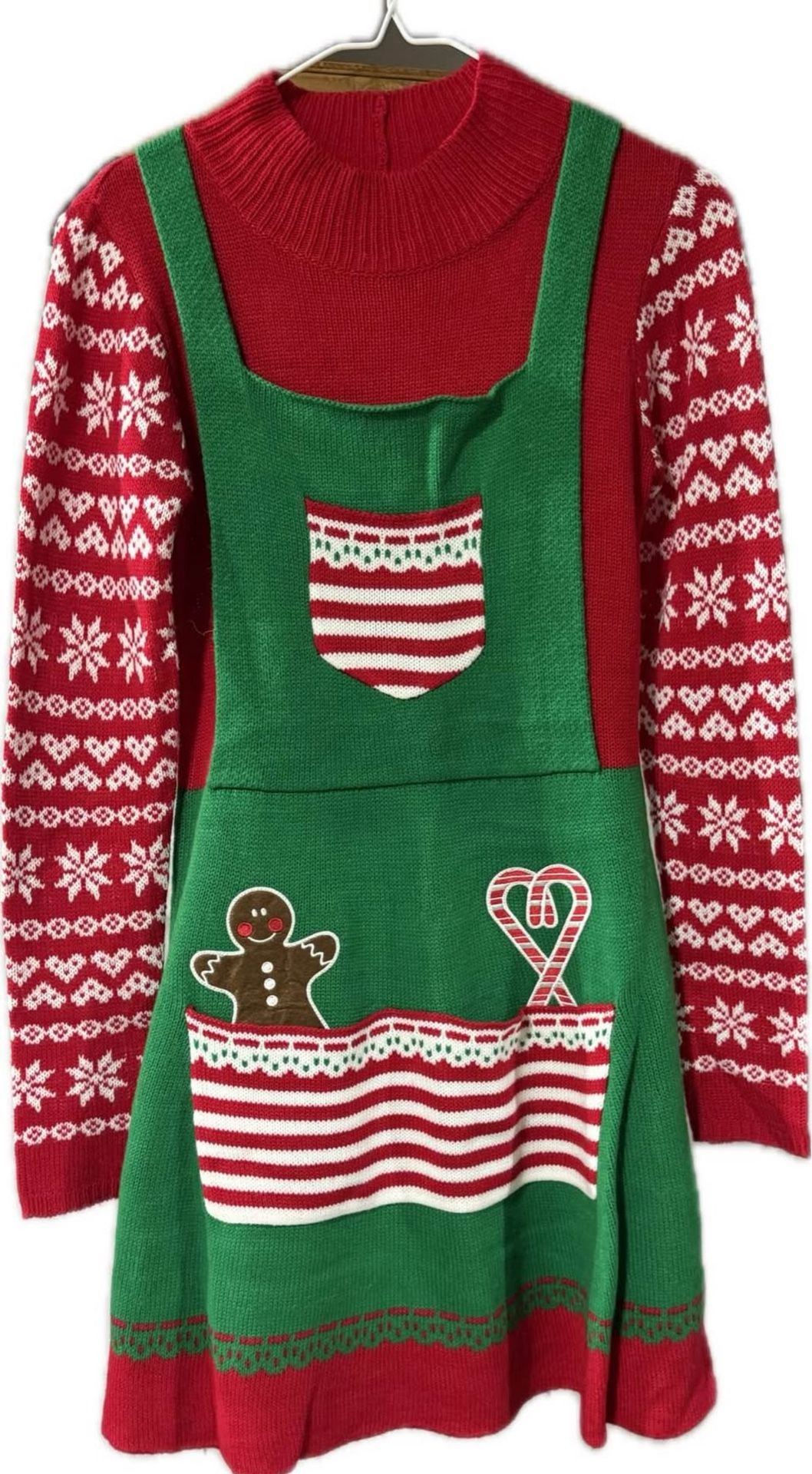 Woman’s Ugly Christmas Sweater Dress medium 