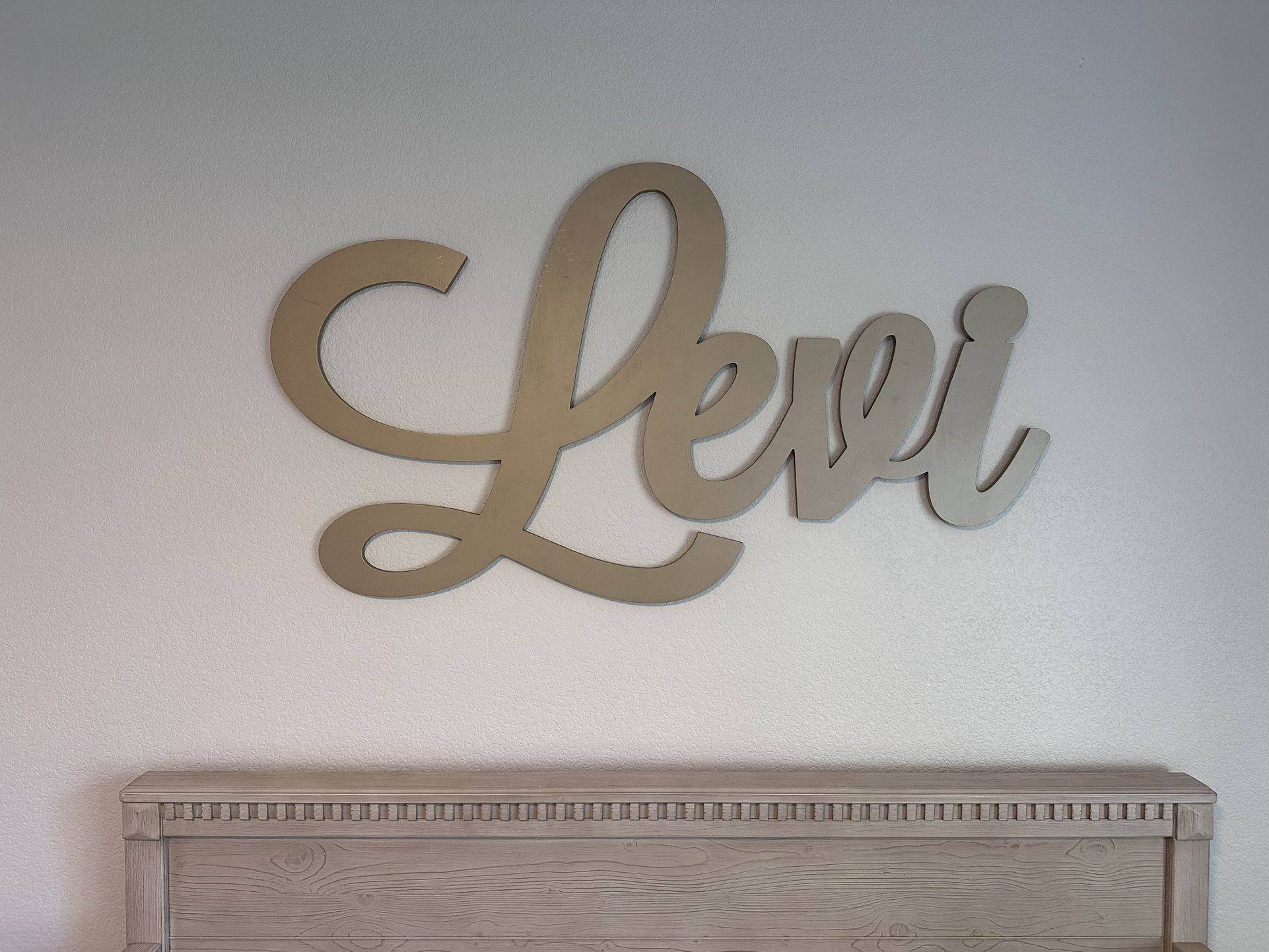 Custom Levi nursery sign