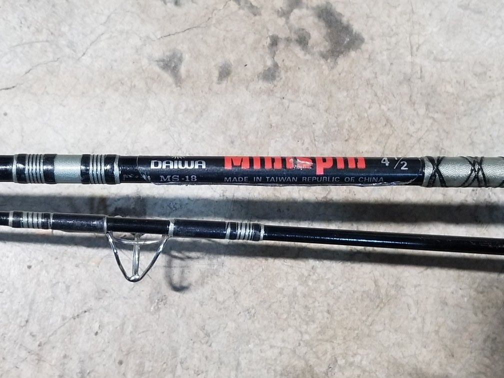 Vintage Daiwa Minispin Ms-18 4 1/2' Pistol Grip Rod/Reel
