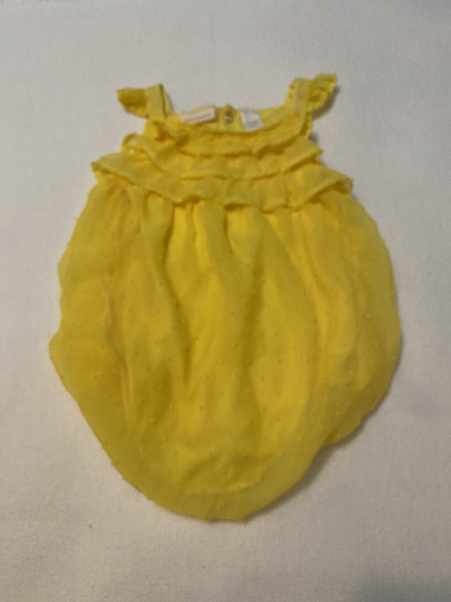 First Impressions Baby Girls’ Dress, 18 Months, Yellow