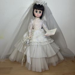 Madame Alexander Elise Bride Doll 16" Vintage Lace Wedding Gown w/ Tag