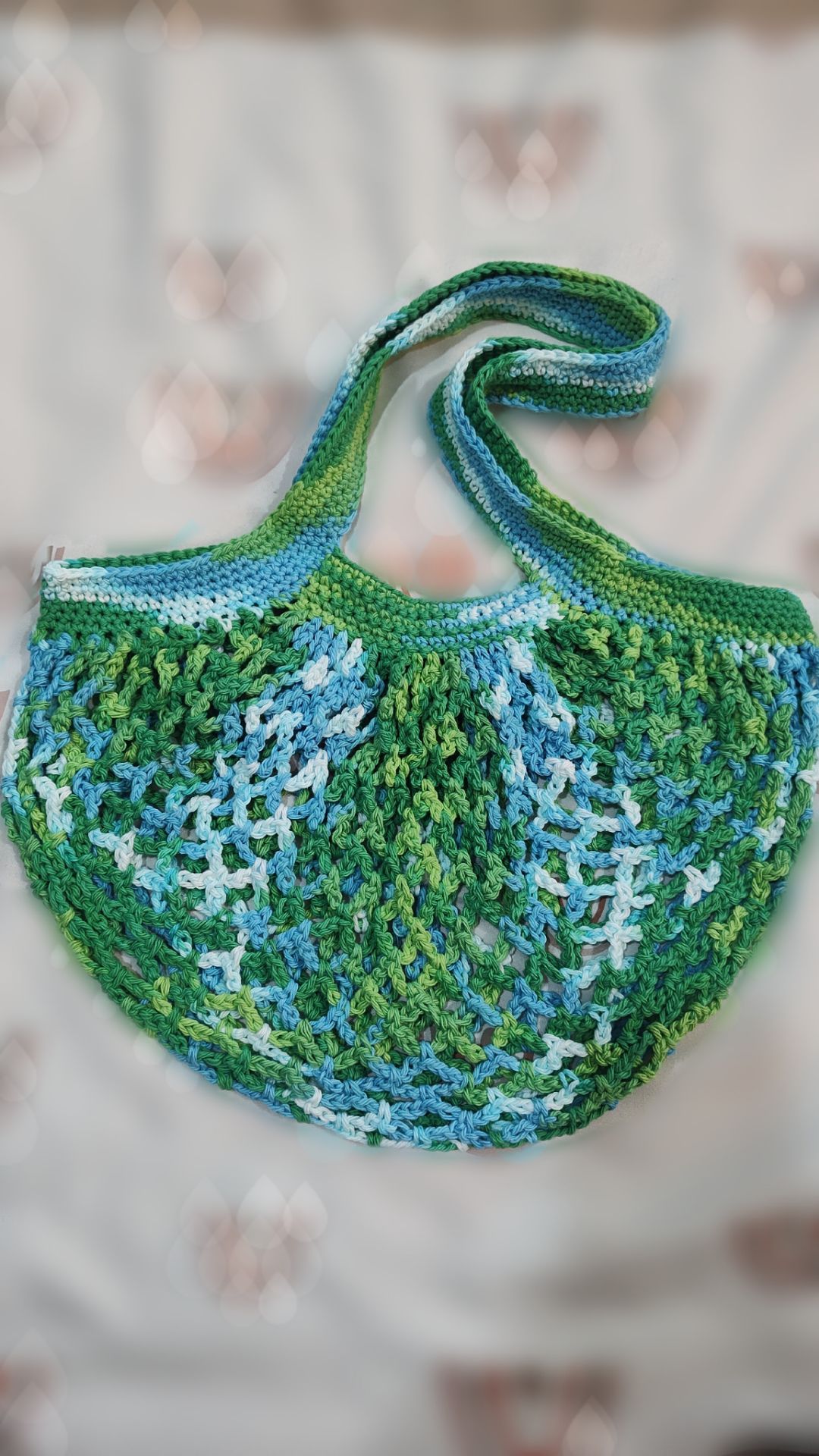 Handmade Crochet Mesh Market Bag