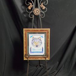   Exclusive WOLF,  One Of A Kind Framed Canvas Painting