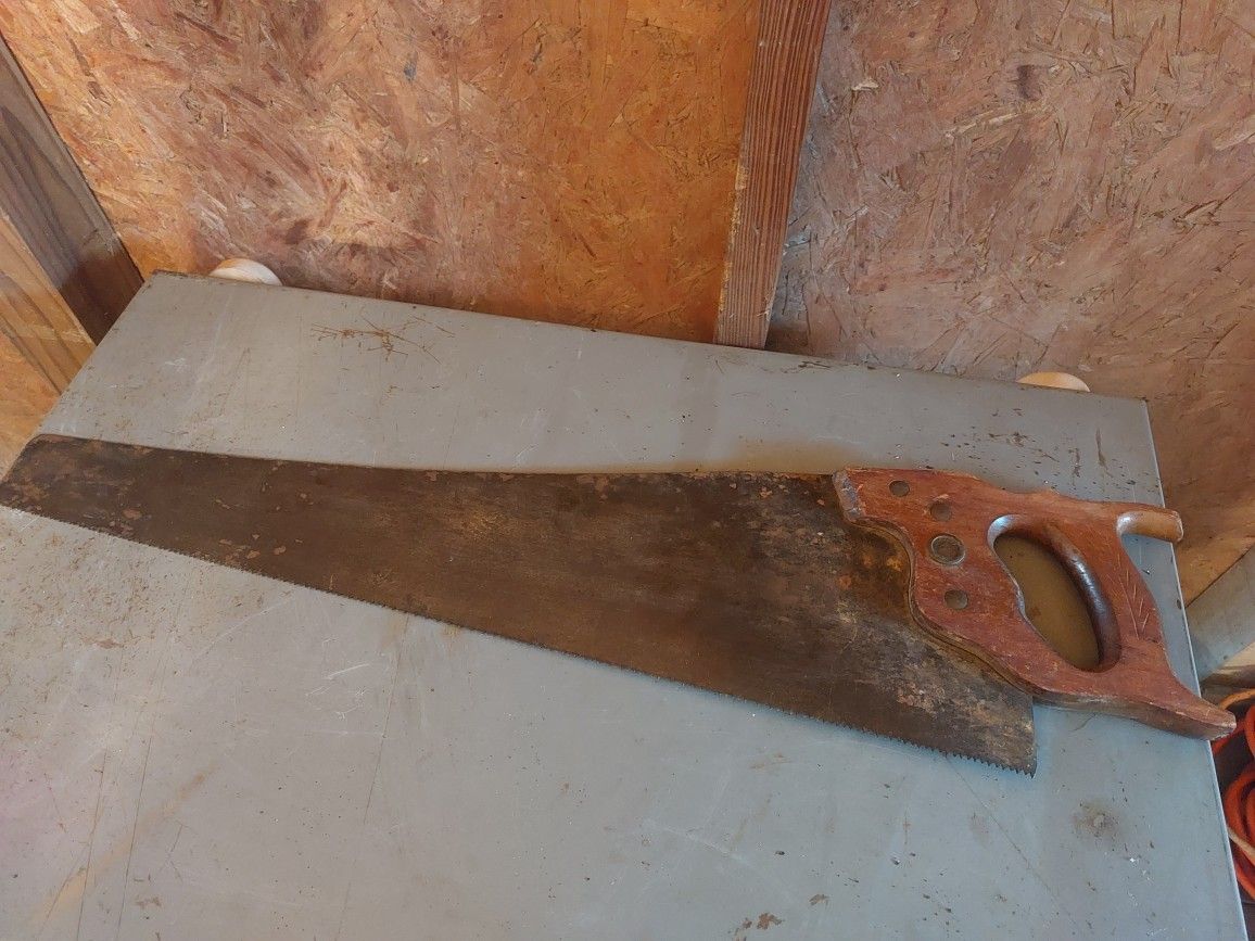 Vintage Diamond Edge Hand Saw