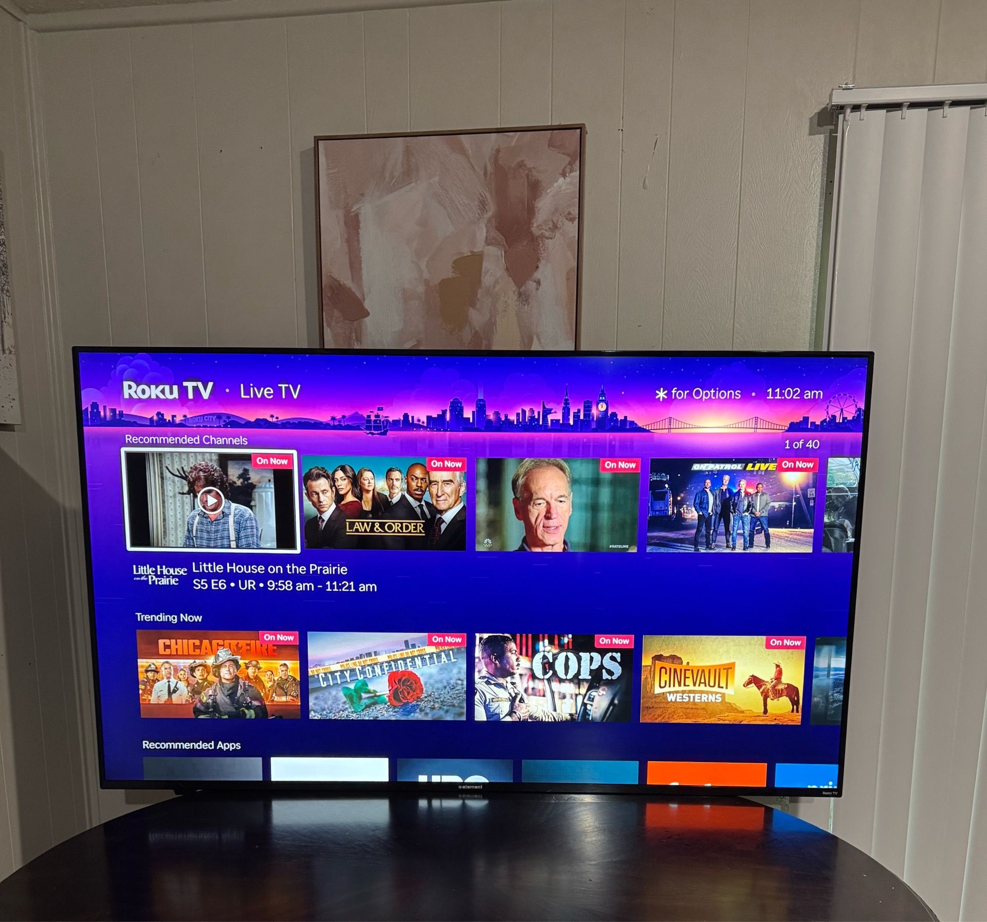 70” Element Roku Smart TV