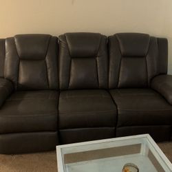 Recliner Gray Sofa