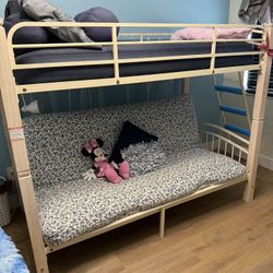 Twin Over full Bunk Bed/ Dresser/ Night Stand