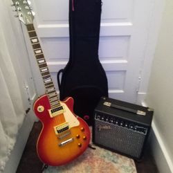 "It's A Package " Sell Today a  New Agile Electric Guitar 🎸 with Carrying Bag And a Fender Amplifier 