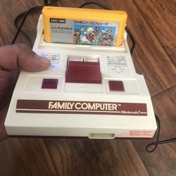 Original Famicom Nintendo Av Moded with 2 games