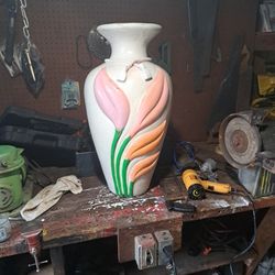 Three foot tall outdoor decorative Vase