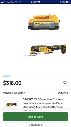 De Walt XR 20 Volt Cordless Multi Tool