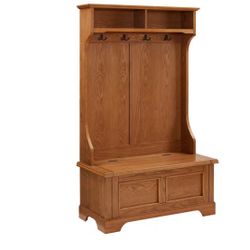Campbell Oak Hall Tree by Crosley Furniture