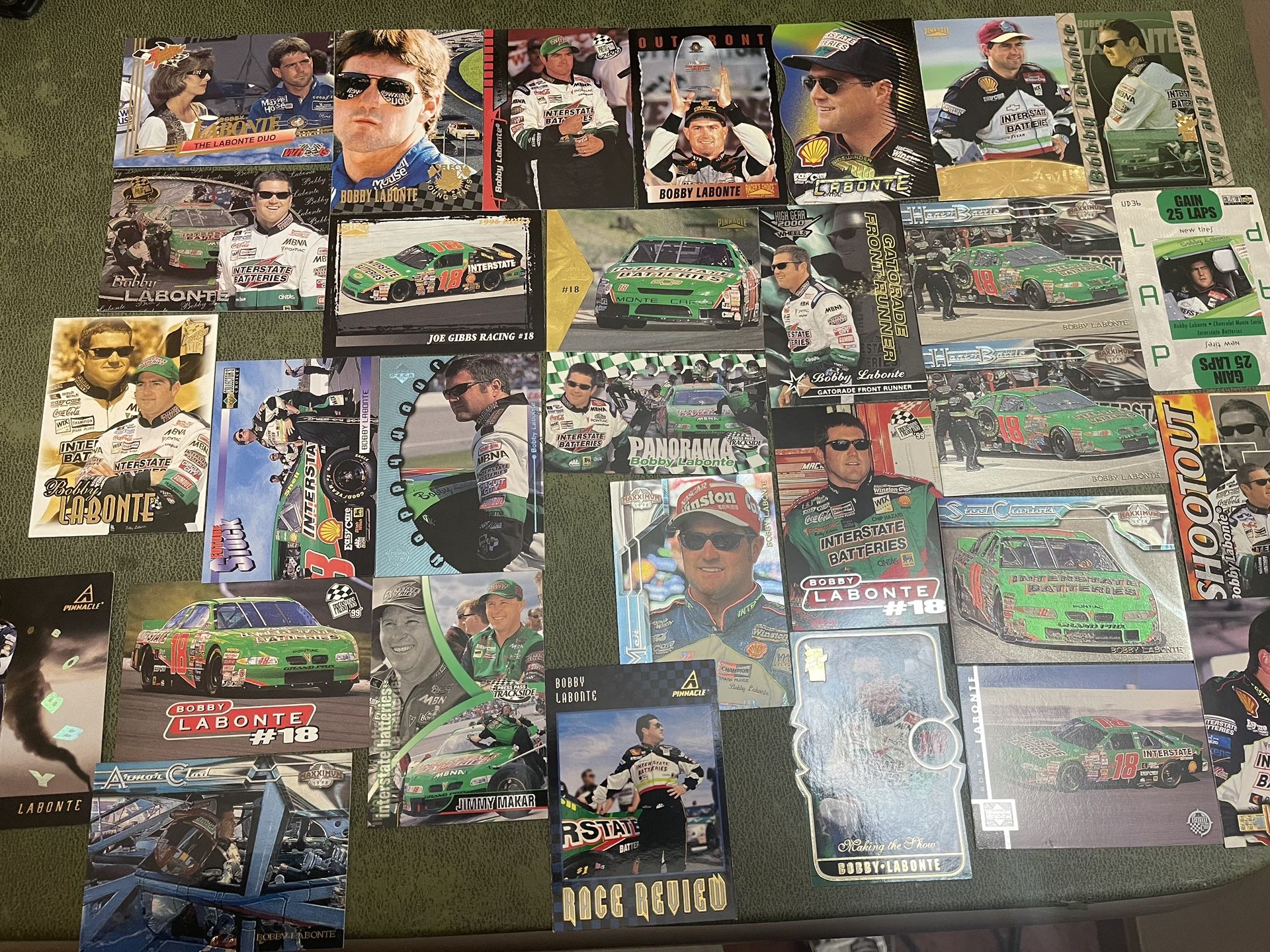 lot of 30 bobby labonte NASCAR cards