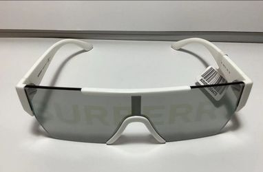 Burberry Sunglasses (White) - designer / Fashion / Style with writing on the sunglasses
