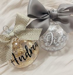 Personalized ornaments for Christmas