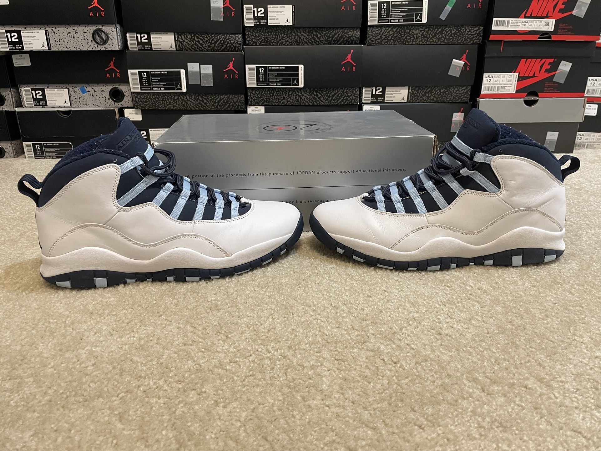 Retro Jordan 10 Ice Blue (2005) Size 12