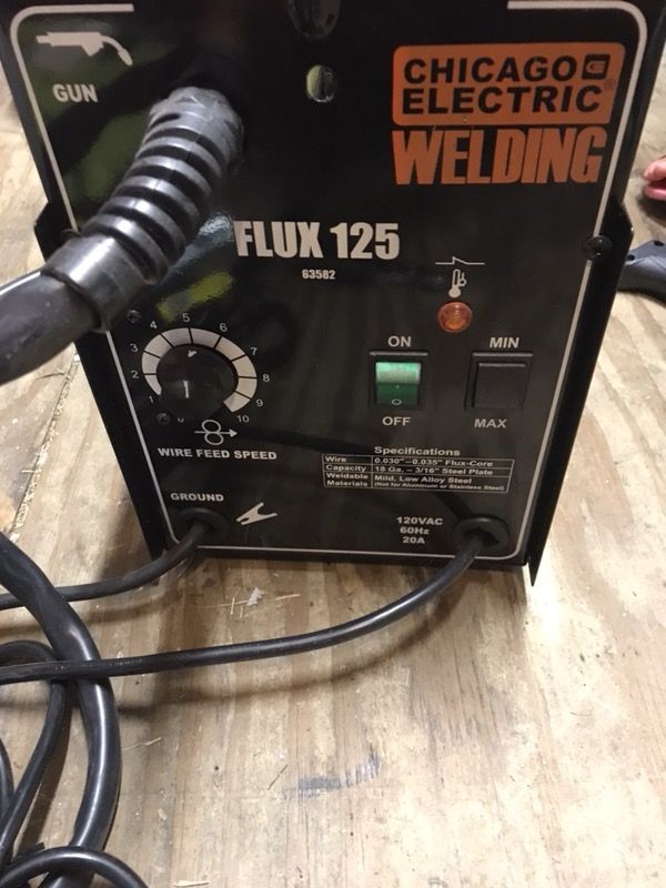 Chicago electric flux 125 welder bingerau