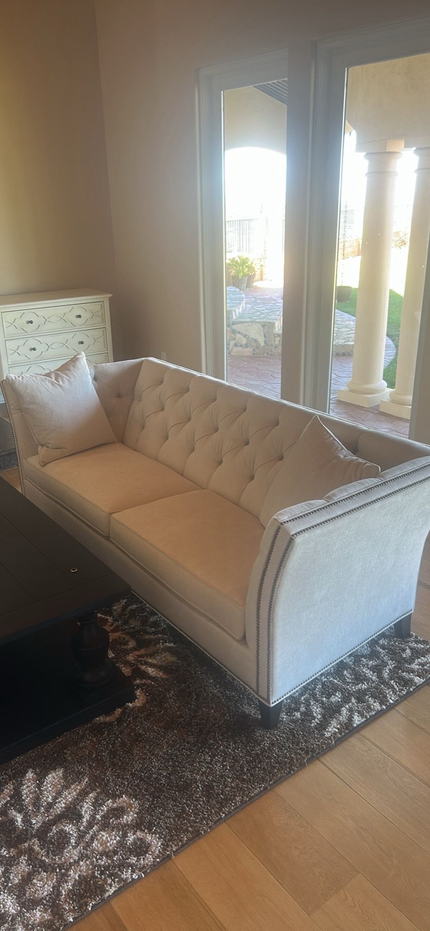 Ethan Allen Shelton 88 Inch Couch Sofa
